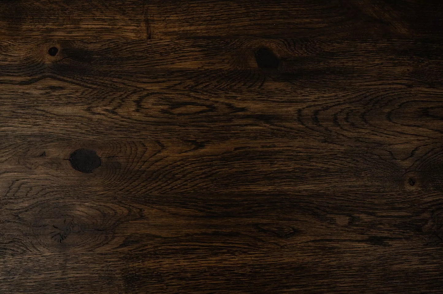 Stair tread Windowsill with overhang Oak Rustic, full stave lamellas, 20 mm, Black oil