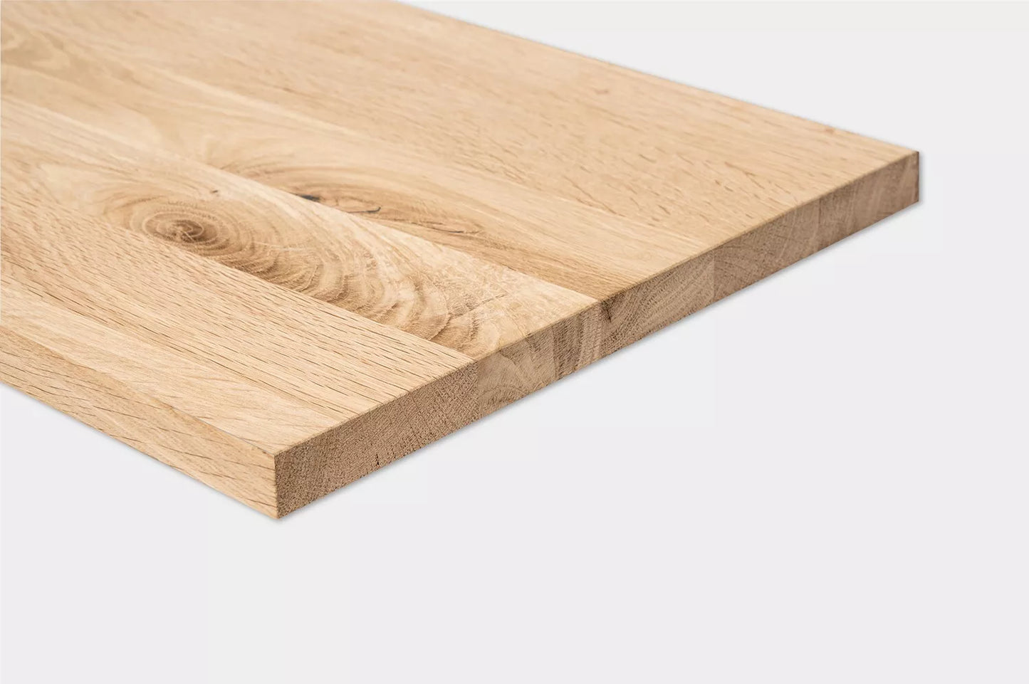 Plaukts, trepju pakāpiens, pretpakāpiens, palodze, Ozols Rustic, pilnas lameles, 20 mm, bez virsmas apstrādes