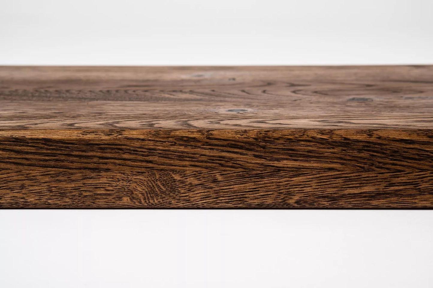 Shelf Stair tread Risers Windowsill Oak Rustic, full stave lamellas, 35 mm, 2-layer, Walnut oil
