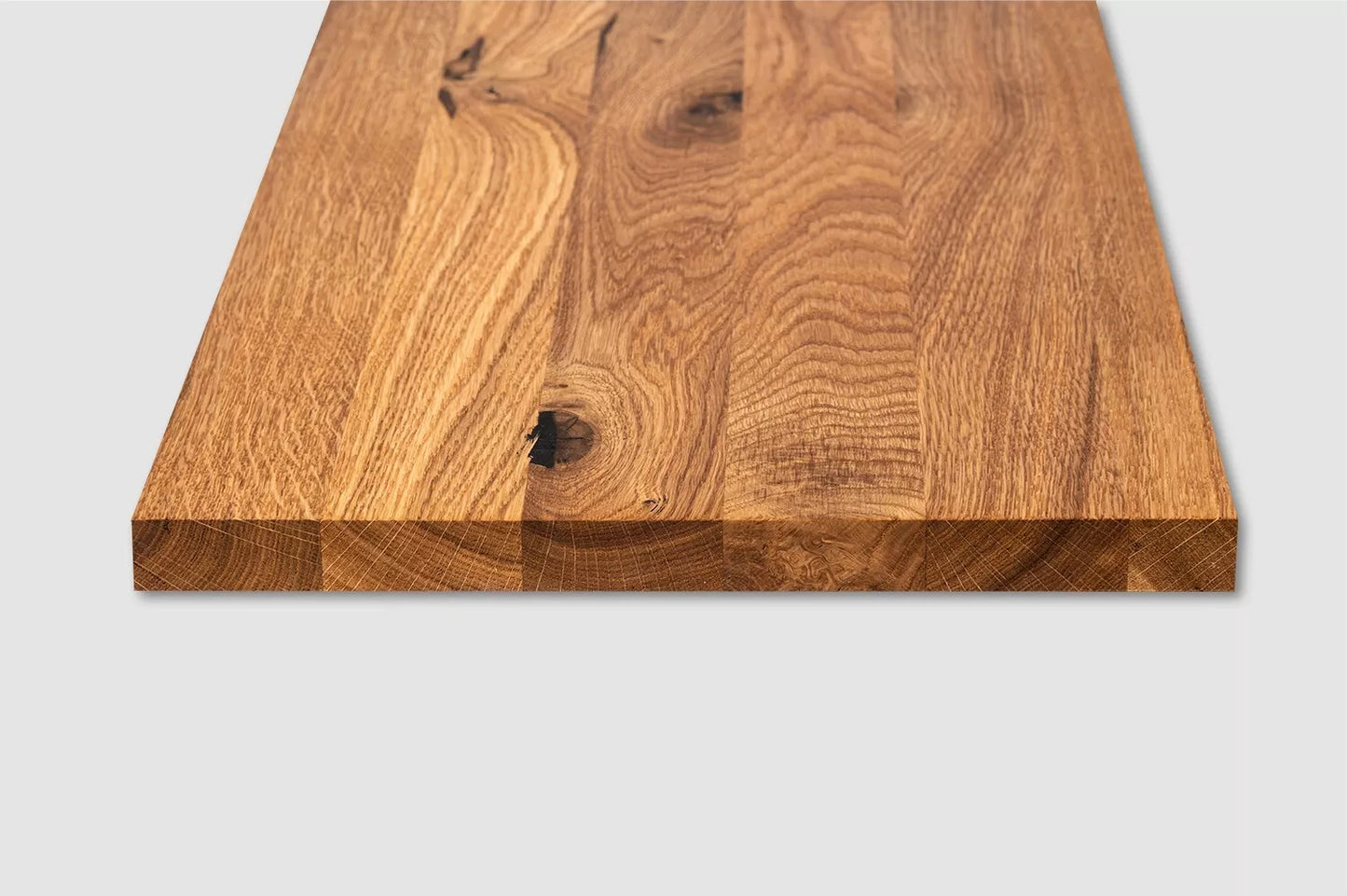 Plaukts, trepju pakāpiens, pretpakāpiens, palodze, Ozols Rustic, pilnas lameles, 16mm, Dabīgi eļļots