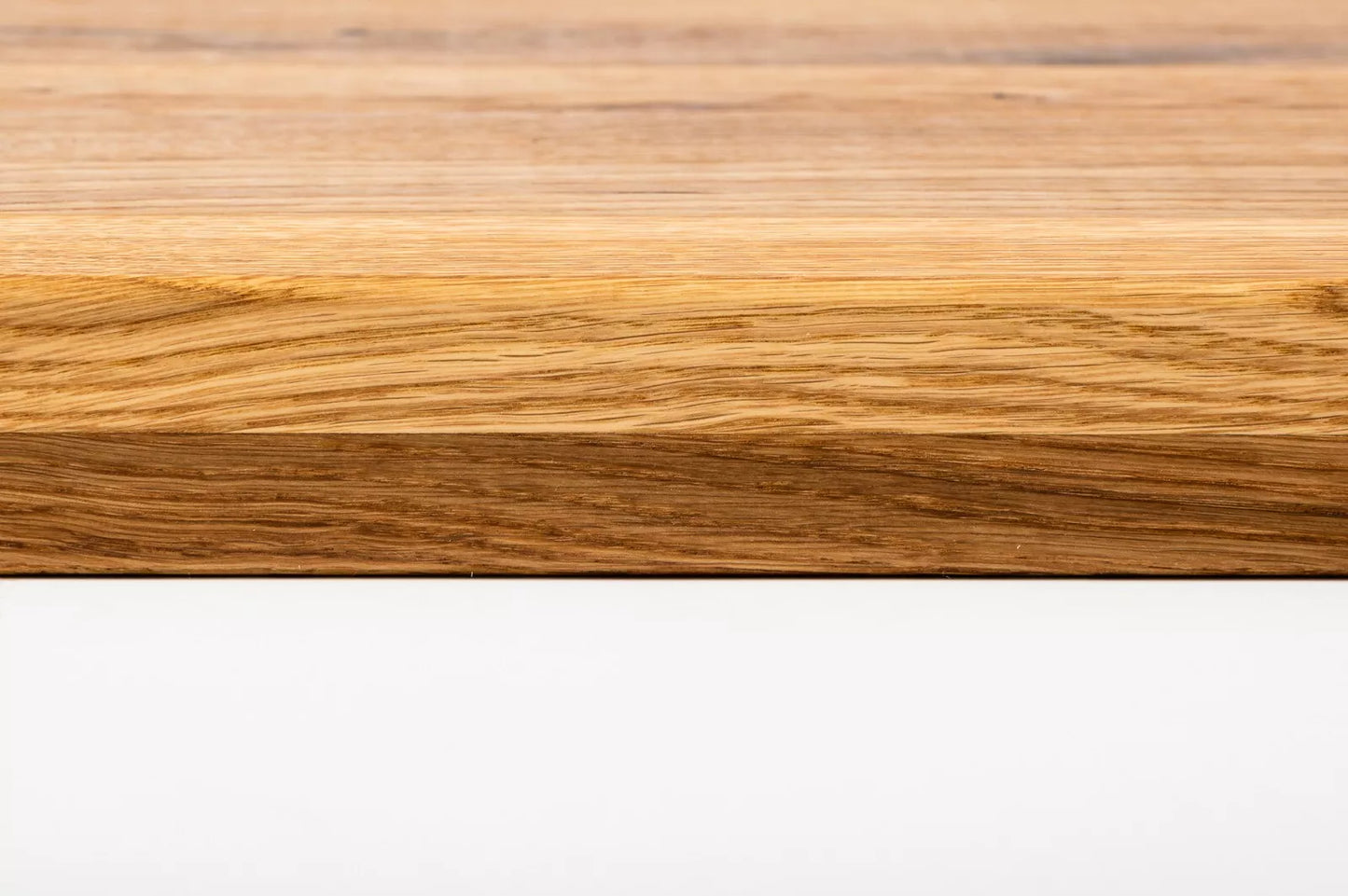 Shelf Stair tread Risers Windowsill Oak Rustic, full stave lamellas, 40 mm, 2-layer, Naturally oiled