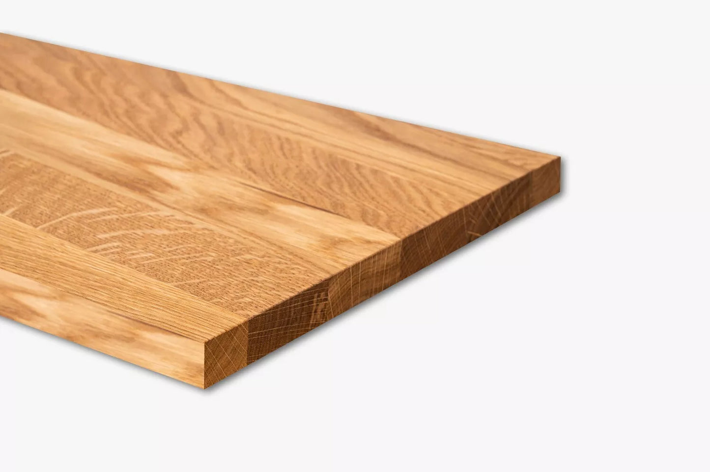 Shelf Stair tread Risers Windowsill Oak A/B, full stave lamellas, 26 mm, Naturally oiled