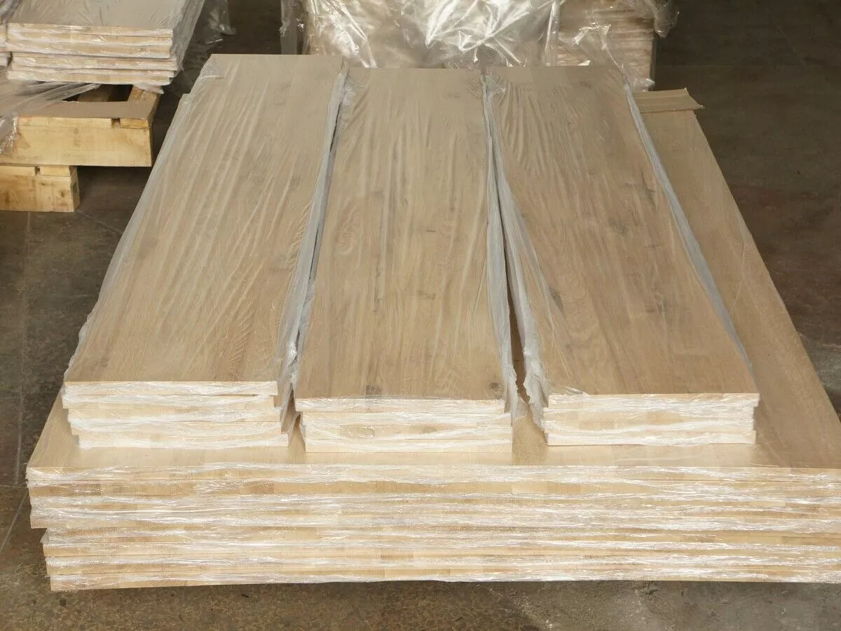 Līmēta masīvkoka plātne DIY Ozols Rustic, pilnas lameles fixētā platumā, 26mm