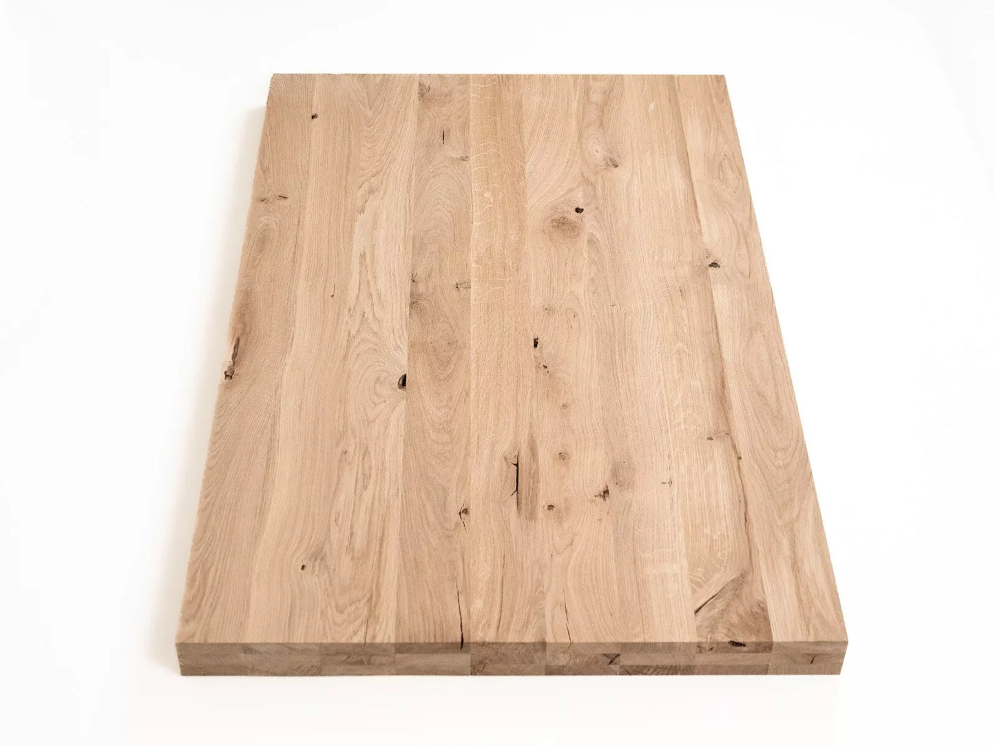 Līmēta masīvkoka plātne DIY Ozols Rustic, pilnas lameles fixētā platumā, 52mm, 3-kārt