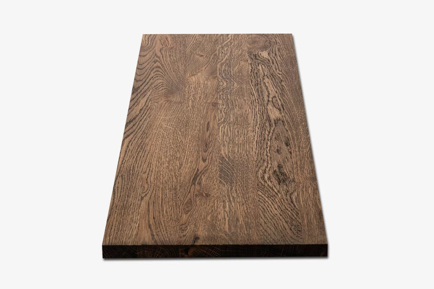 Plaukts, trepju pakāpiens, pretpakāpiens, palodze, Ozols Rustic, pilnas lameles, 16mm, eļļots tonī Kūpināts Ozols