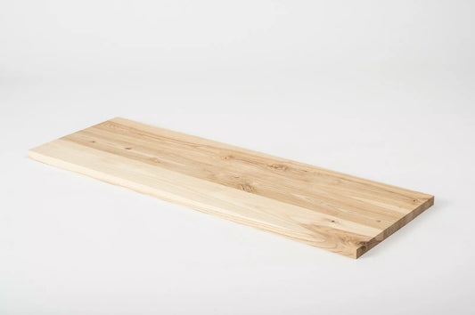 Shelf Stair tread Risers Windowsill Ash Rustic, full stave lamellas, 20 mm, Unfinished