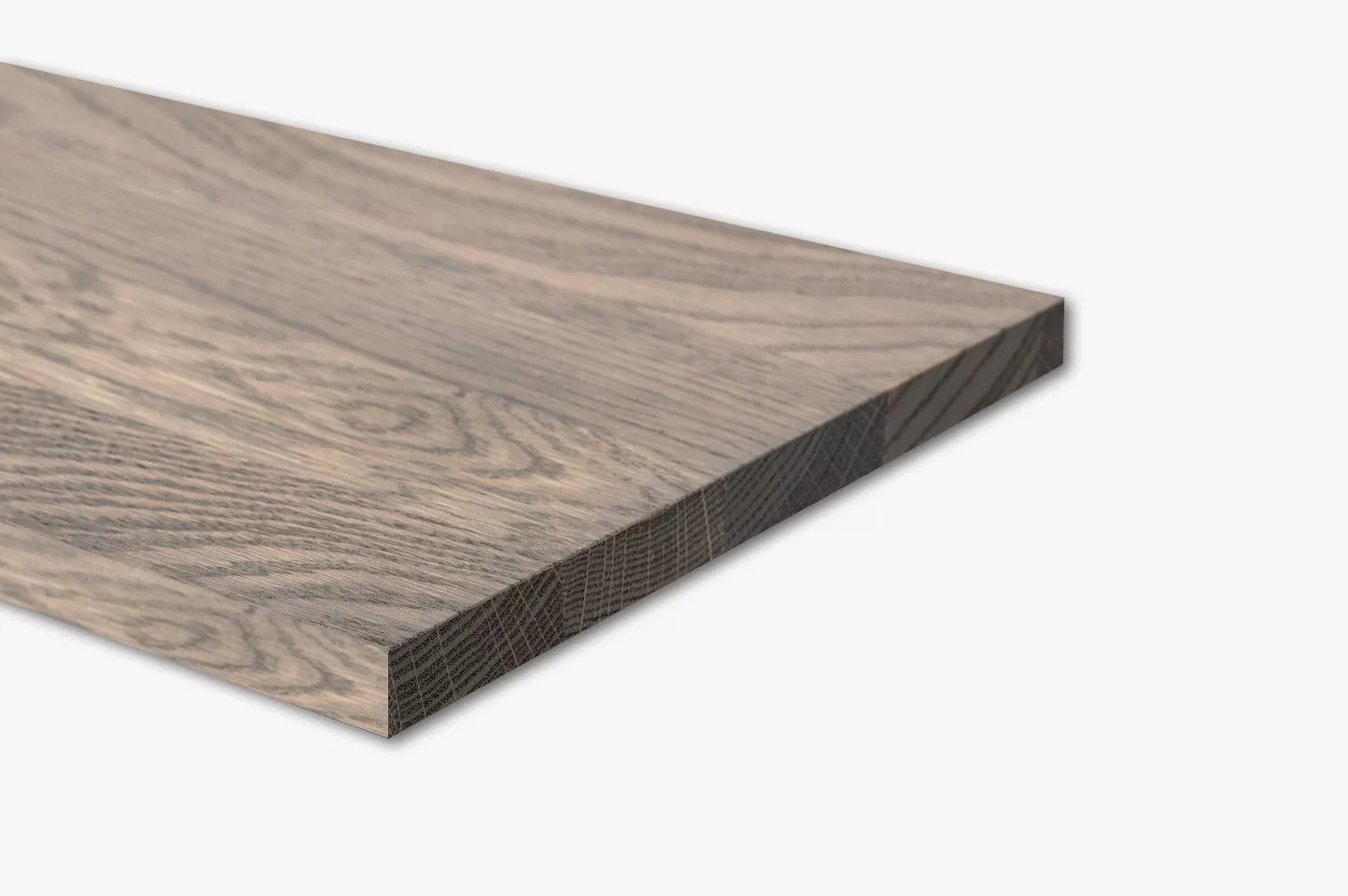 Shelf Stair tread Risers Windowsill Oak A/B, full stave lamellas, 20 mm, Graphite oil
