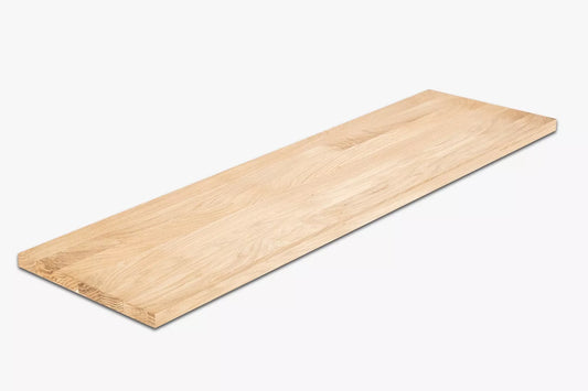 Shelf Stair tread Risers Windowsill Oak A/B, full stave lamellas, 26 mm, Unfinished