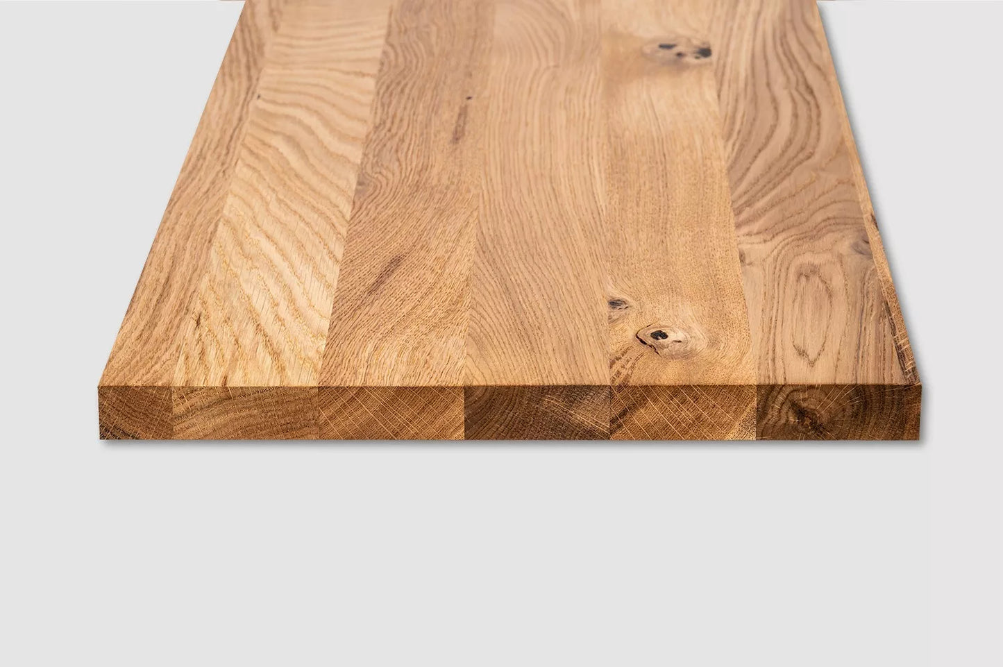Plaukts, trepju pakāpiens, pretpakāpiens, palodze, Ozols Rustic, pilnas lameles, 26 mm, eļļots ar bezkrāsas cietā vaska eļļu