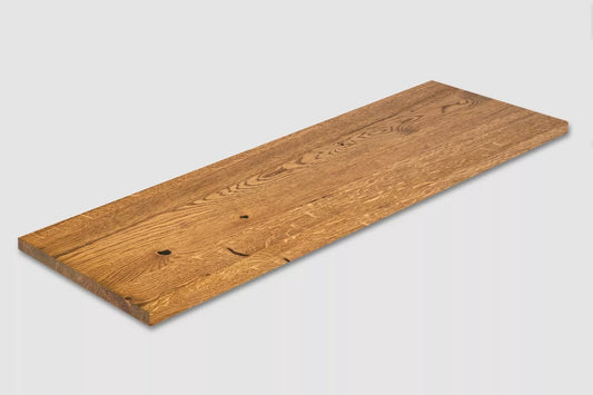 Shelf Stair tread Risers Windowsill Oak Rustic, full stave lamellas, 20 mm, Antique oil