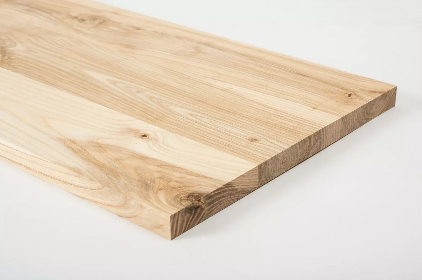 Shelf Stair tread Risers Windowsill Ash Rustic, full stave lamellas, 20 mm, Unfinished