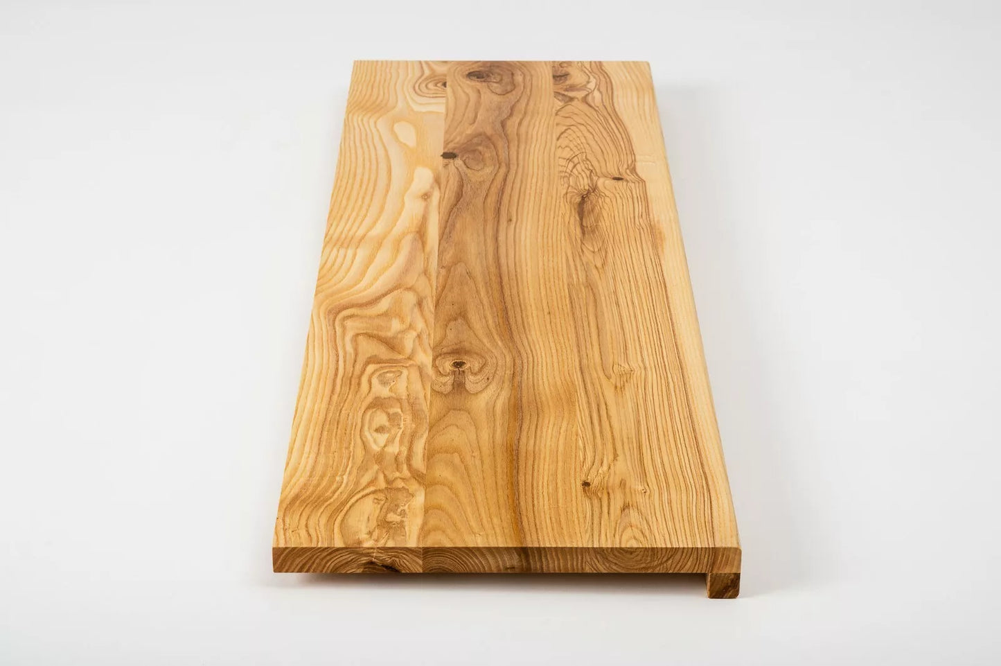 Stair tread Windowsill with overhang  Ash Rustic, full stave lamellas, 20 mm, Naturally oiled