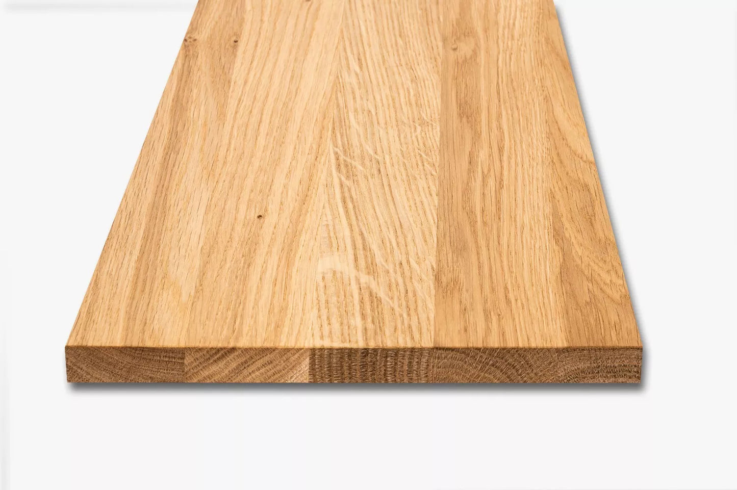 Shelf Stair tread Risers Windowsill Oak A/B, full stave lamellas, 26 mm, Hard wax oil natur (colourless)