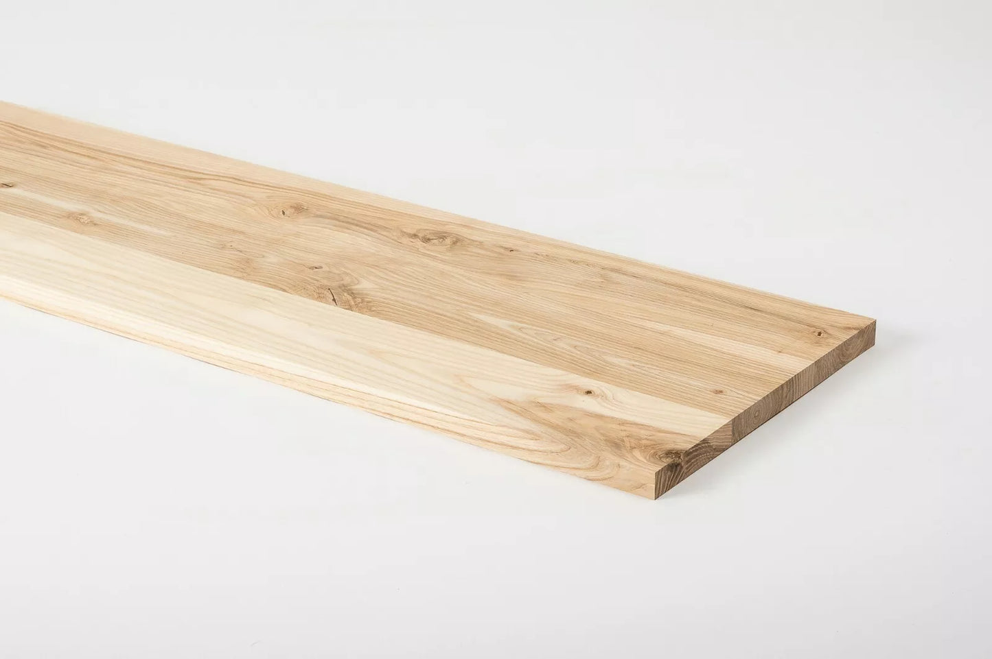 Shelf Stair tread Risers Windowsill Ash Rustic, full stave lamellas, 20 mm, Unfinished