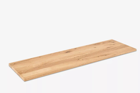 Plaukts, trepju pakāpiens, pretpakāpiens, palodze, Ozols Rustic, pilnas lameles, 16mm, eļļots ar cietā vaska eļļu tonī Dabīgi balts
