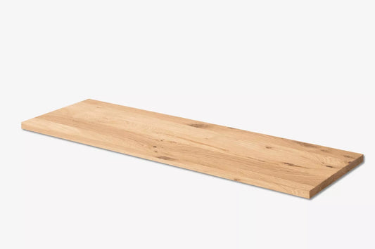 Plaukts, trepju pakāpiens, pretpakāpiens, palodze, Ozols Rustic, pilnas lameles, 16mm, eļļots ar cietā vaska eļļu tonī Dabīgi balts