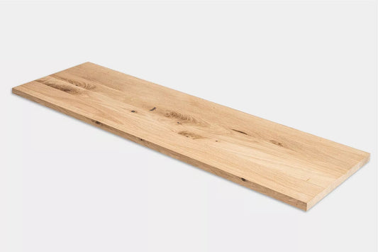 Plaukts, trepju pakāpiens, pretpakāpiens, palodze, Ozols Rustic, pilnas lameles, 20 mm, bez virsmas apstrādes