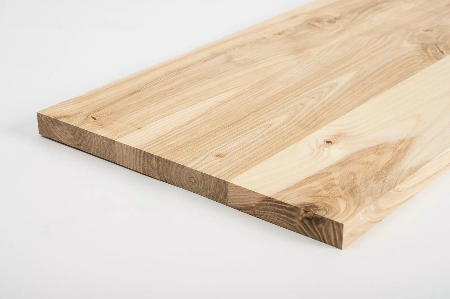 Shelf Stair tread Risers Windowsill Ash Rustic, full stave lamellas, 20 mm, Unfinished