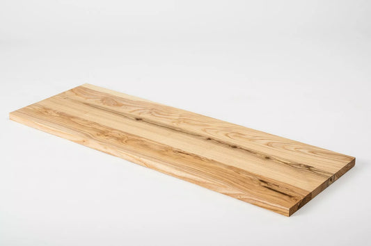 Shelf Stair tread Risers Windowsill Ash Rustic, full stave lamellas, 20 mm, Hard wax oil natur (colourless)
