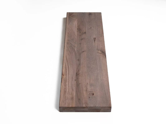 Shelf Stair tread Risers Windowsill Oak Rustic, full stave lamellas, 52 mm, 3-layer, Weathered natural white oiled