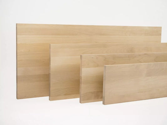 Solid edge glued panel DIY Steamed Beech A/B, full stave lamellas with fixed width, 26 mm