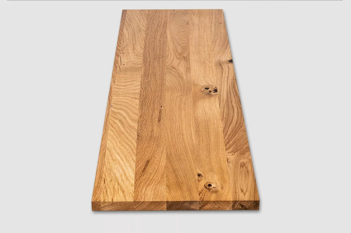 Plaukts, trepju pakāpiens, pretpakāpiens, palodze, Ozols Rustic, pilnas lameles, 26 mm, eļļots ar bezkrāsas cietā vaska eļļu