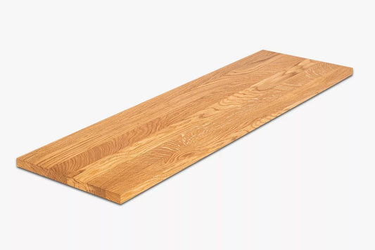 Shelf Stair tread Risers Windowsill Oak A/B, full stave lamellas, 26 mm, Naturally oiled