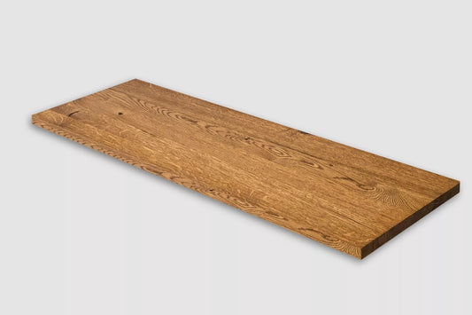 Plaukts, trepju pakāpiens, pretpakāpiens, palodze, Ozols Rustic, pilnas lameles, 16mm, eļļots tonī Antique