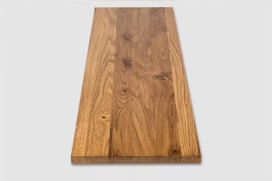 Plaukts, trepju pakāpiens, pretpakāpiens, palodze, Ozols Rustic, pilnas lameles, 16mm, eļļots Bronzas tonī