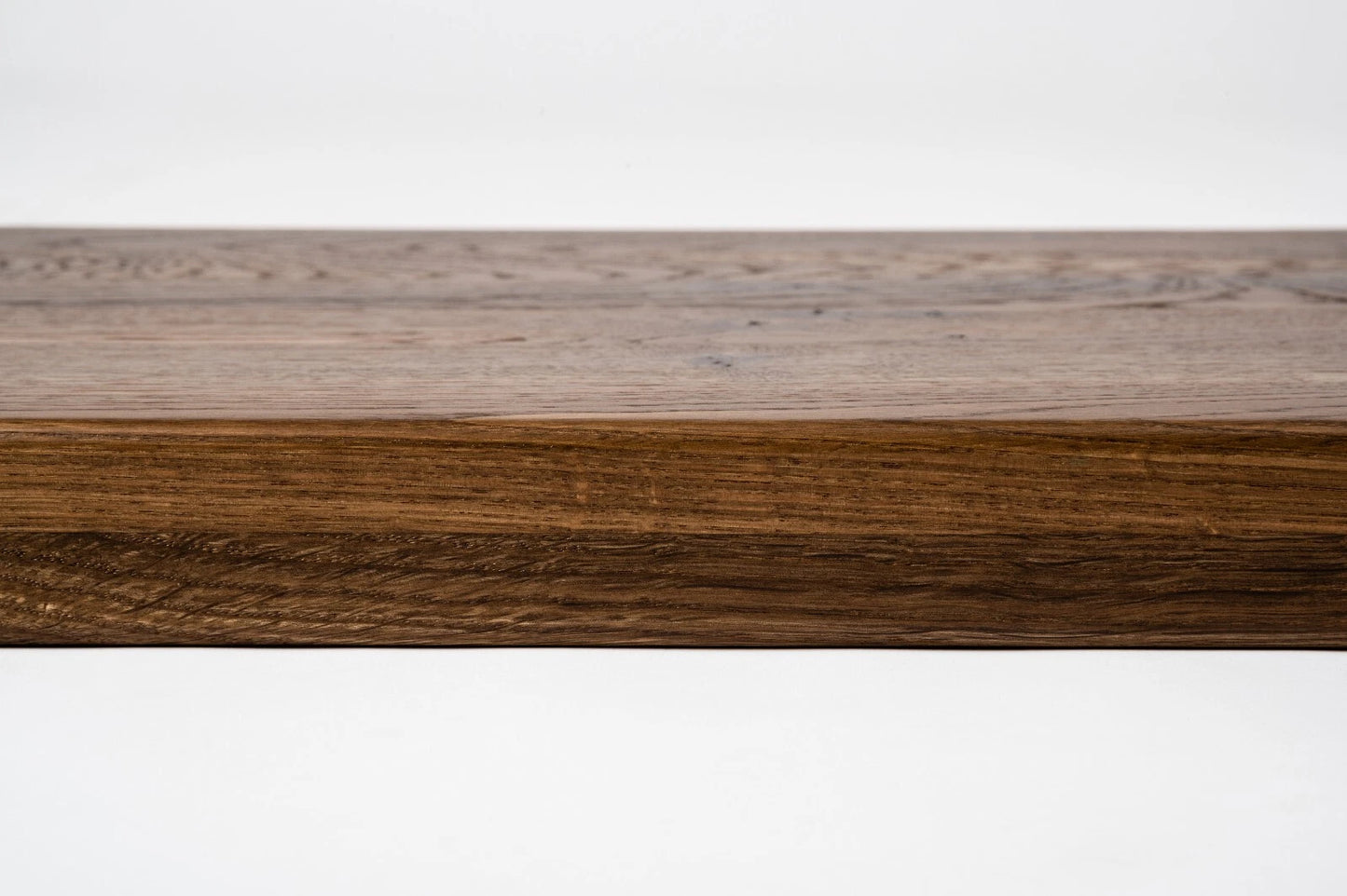 Shelf Stair tread Risers Windowsill Smoked Oak Rustic, full stave lamellas, 20 mm, Hard wax oil natur (colourless)