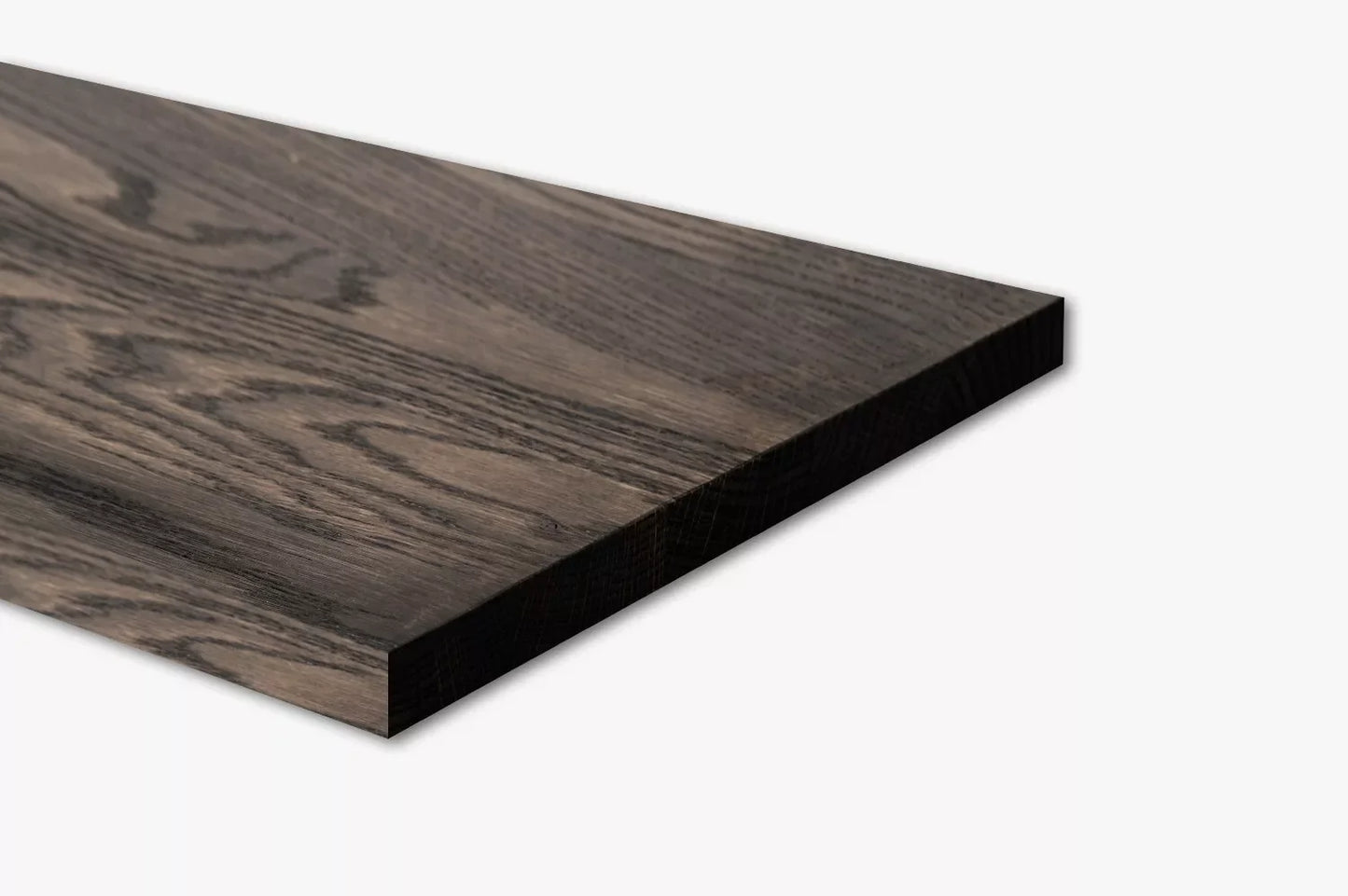 Shelf Stair tread Risers Windowsill Oak A/B, full stave lamellas, 26 mm, Black oil
