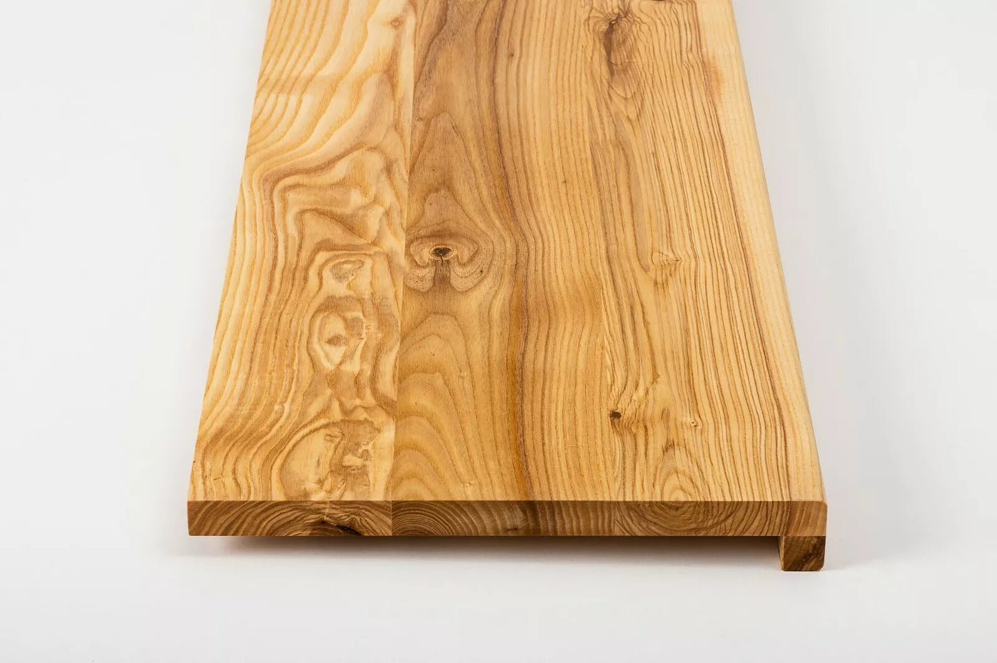 Stair tread Windowsill with overhang  Ash Rustic, full stave lamellas, 20 mm, Naturally oiled