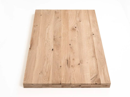 Līmēta masīvkoka plātne DIY Ozols Rustic, pilnas lameles fixētā platumā, 52mm, 3-kārt