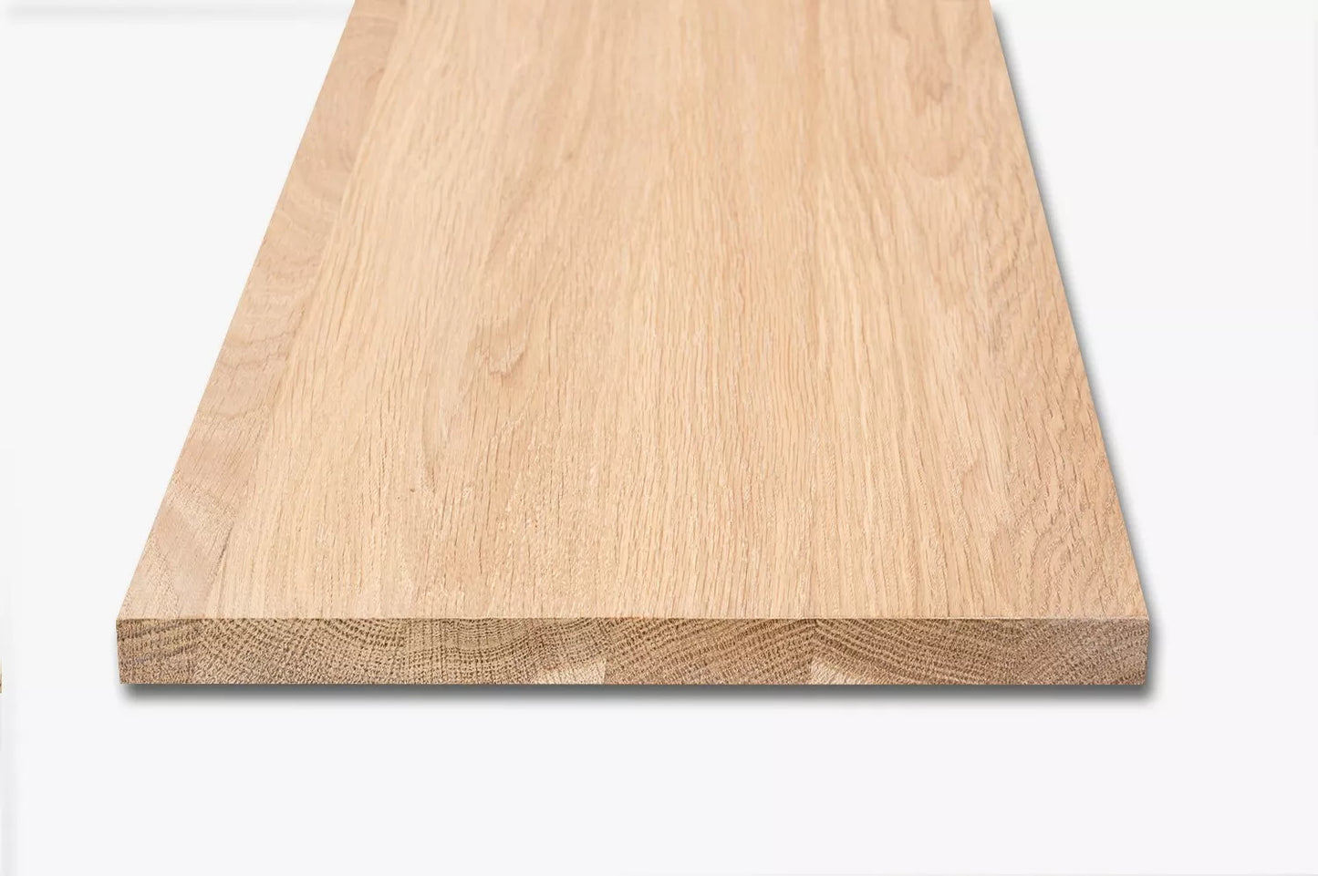 Shelf Stair tread Risers Windowsill Oak A/B, full stave lamellas, 26 mm, White oil