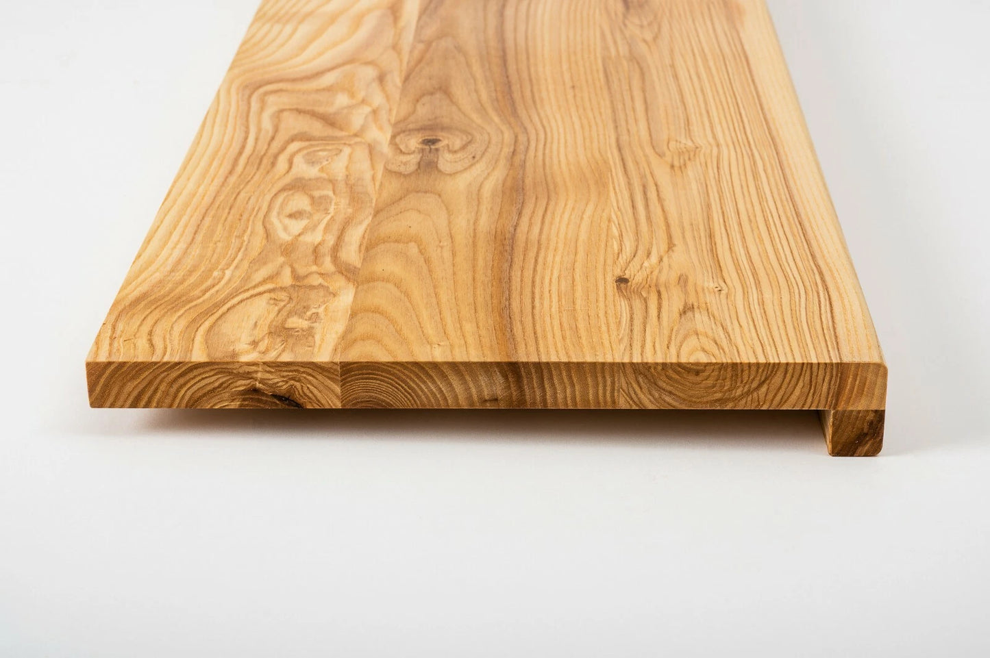 Stair tread Windowsill with overhang  Ash Rustic, full stave lamellas, 20 mm, Naturally oiled