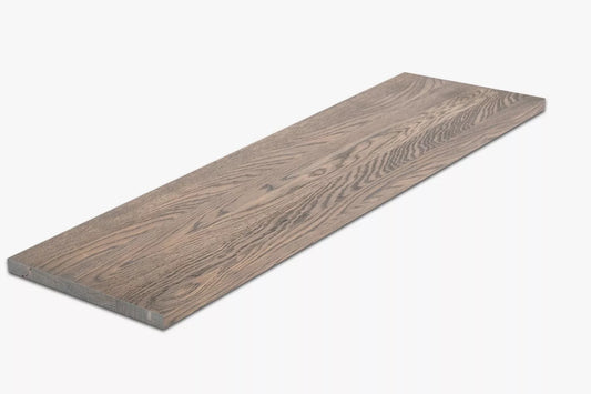 Shelf Stair tread Risers Windowsill Oak A/B, full stave lamellas, 20 mm, Graphite oil