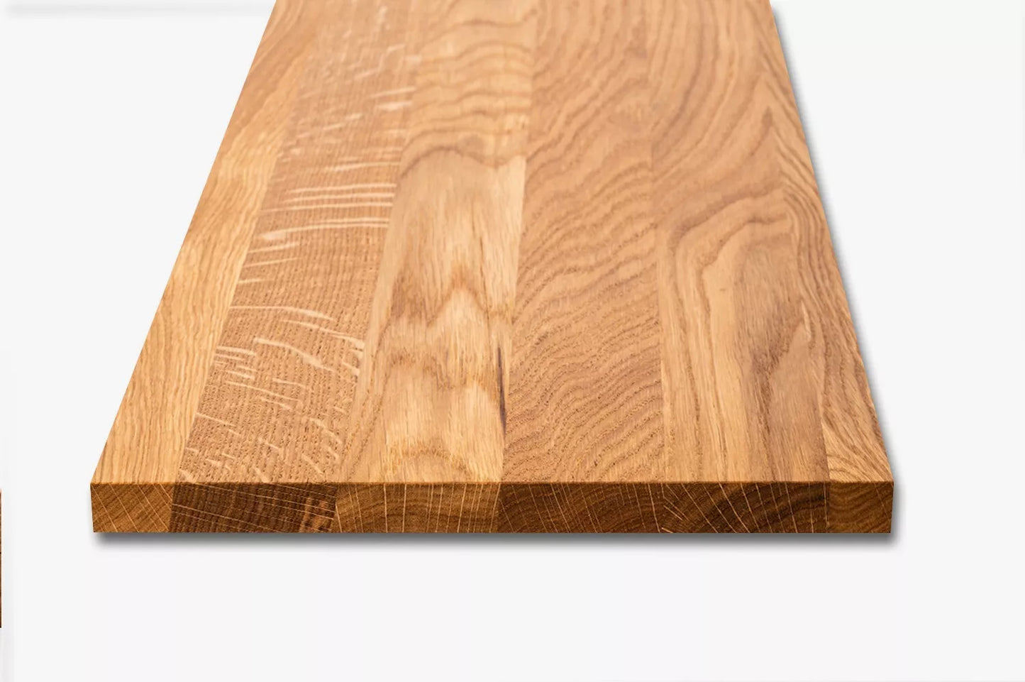 Shelf Stair tread Risers Windowsill Oak A/B, full stave lamellas, 26 mm, Naturally oiled