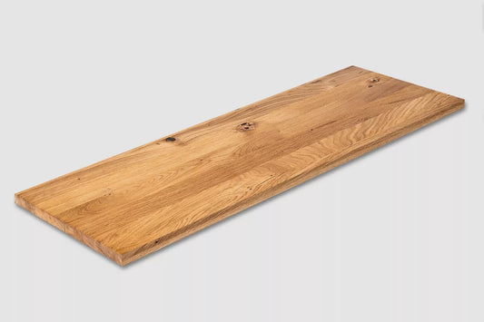 Plaukts, trepju pakāpiens, pretpakāpiens, palodze, Ozols Rustic, pilnas lameles, 26 mm, eļļots ar bezkrāsas cietā vaska eļļu