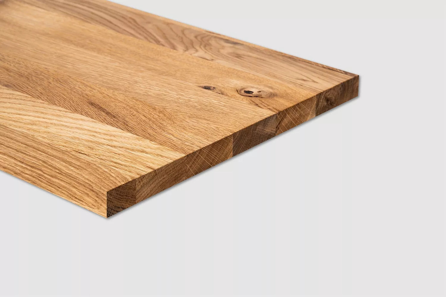 Plaukts, trepju pakāpiens, pretpakāpiens, palodze, Ozols Rustic, pilnas lameles, 26 mm, eļļots ar bezkrāsas cietā vaska eļļu