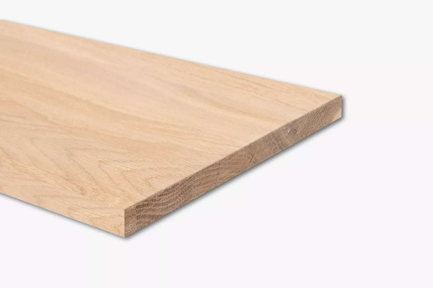 Shelf Stair tread Risers Windowsill Oak A/B, full stave lamellas, 20 mm, White oil