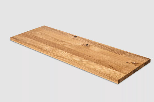 Plaukts, trepju pakāpiens, pretpakāpiens, palodze, Ozols Rustic, pilnas lameles, 16mm, eļļots ar bezkrāsas cietā vaska eļļu