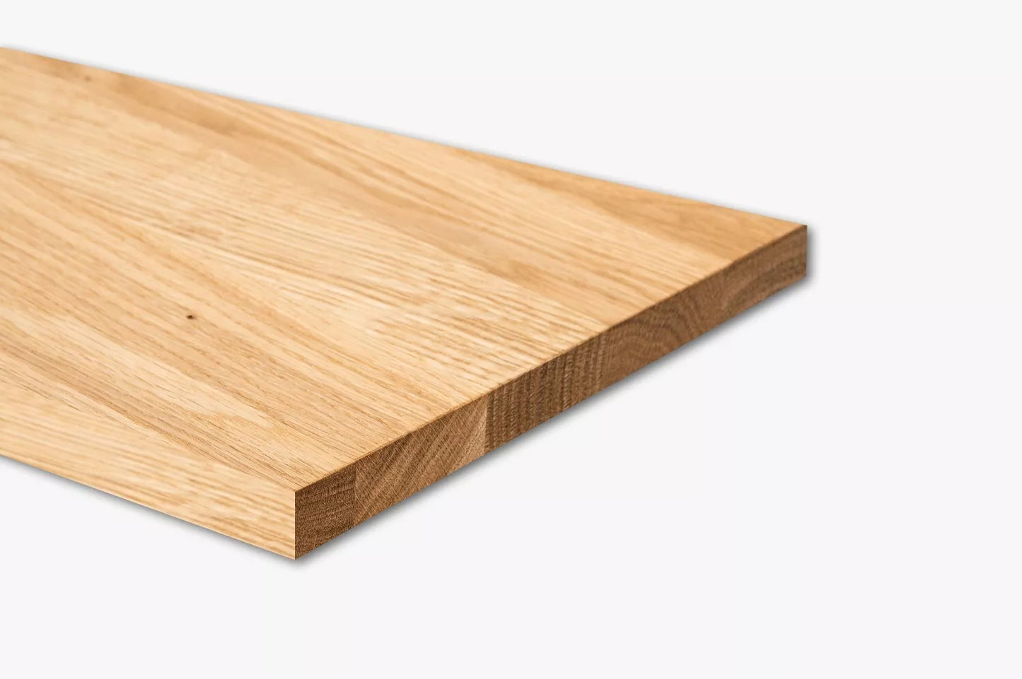 Shelf Stair tread Risers Windowsill Oak A/B, full stave lamellas, 26 mm, Hard wax oil natur (colourless)